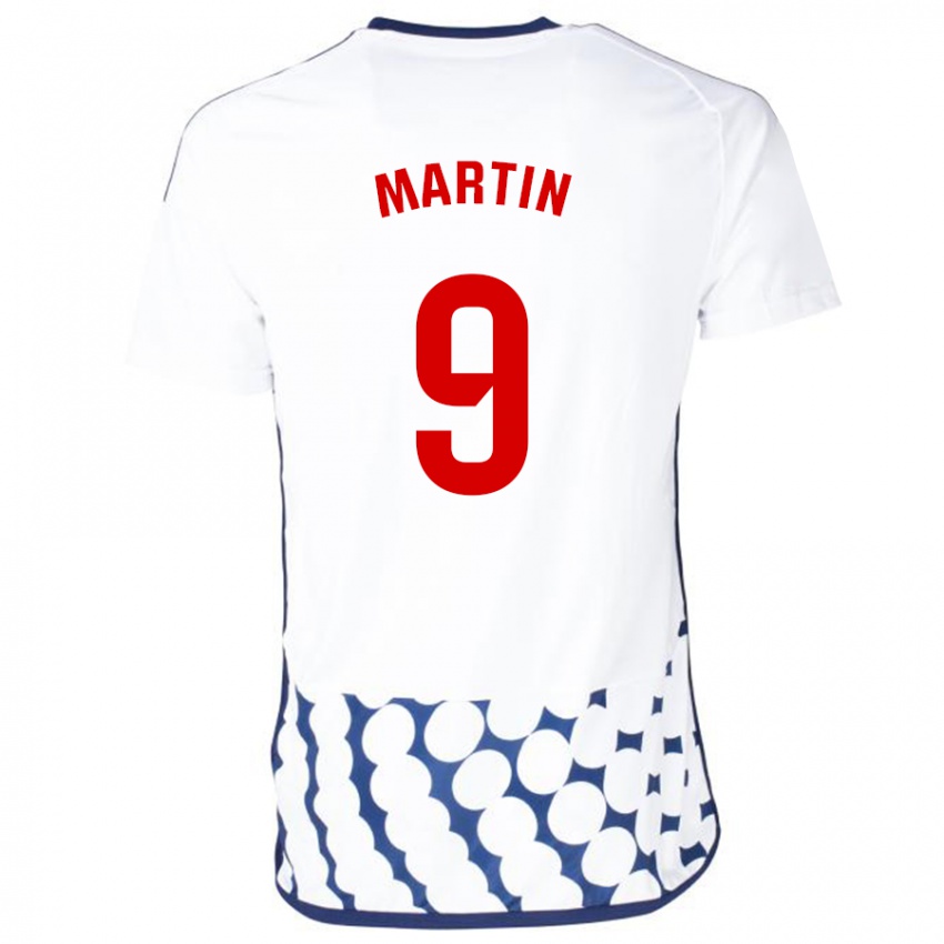 Mulher Camisola Carlos Martin #9 Branco Alternativa 2023/24 Camisa