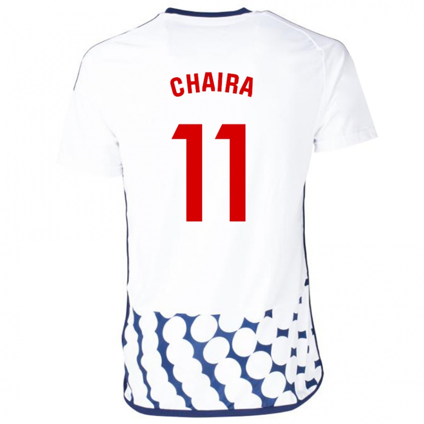 Mulher Camisola Ilyas Chaira #11 Branco Alternativa 2023/24 Camisa