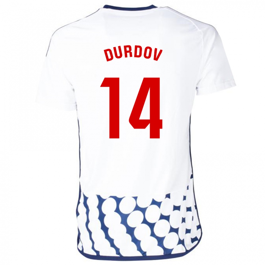 Mulher Camisola Ivan Durdov #14 Branco Alternativa 2023/24 Camisa