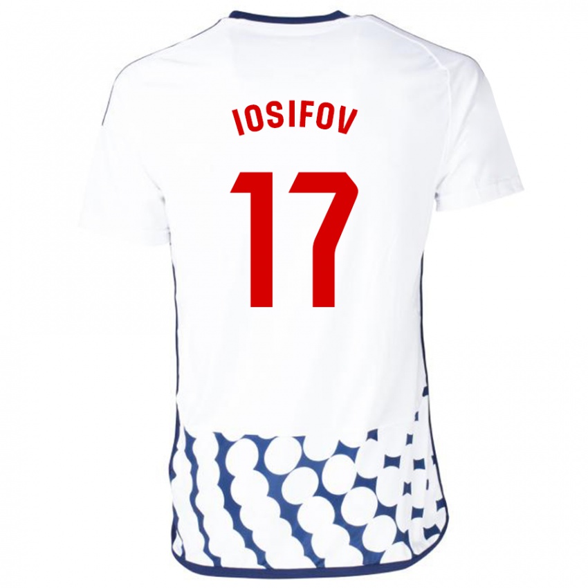 Mulher Camisola Nikita Iosifov #17 Branco Alternativa 2023/24 Camisa