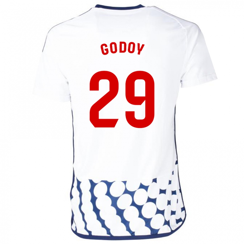 Mulher Camisola Alan Godoy #29 Branco Alternativa 2023/24 Camisa