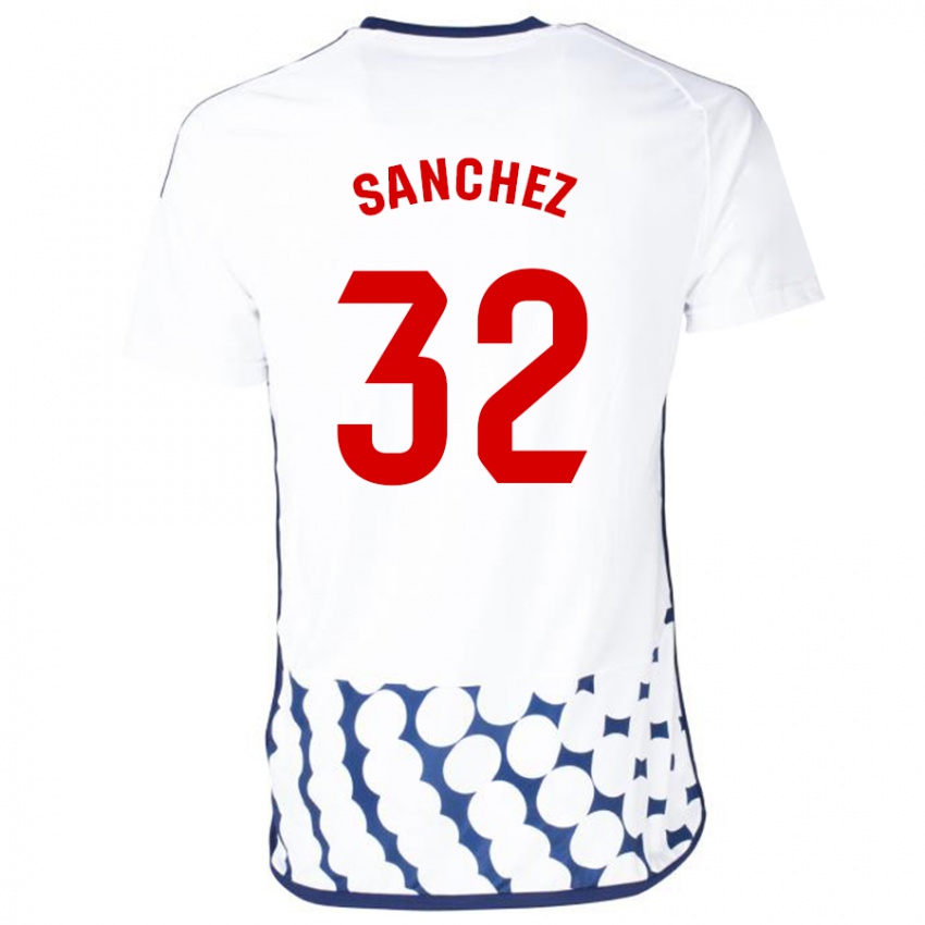 Mulher Camisola Rubén Sánchez #32 Branco Alternativa 2023/24 Camisa