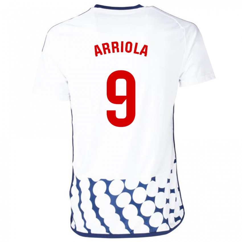 Mulher Camisola Marcos Arriola #9 Branco Alternativa 2023/24 Camisa