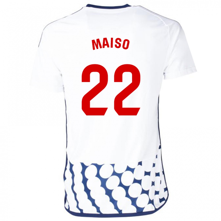 Mulher Camisola Álvaro Maiso #22 Branco Alternativa 2023/24 Camisa