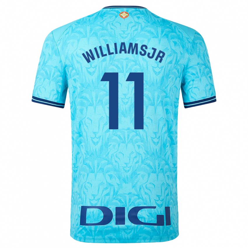 Mulher Camisola Nico Williams #11 Céu Azul Alternativa 2023/24 Camisa