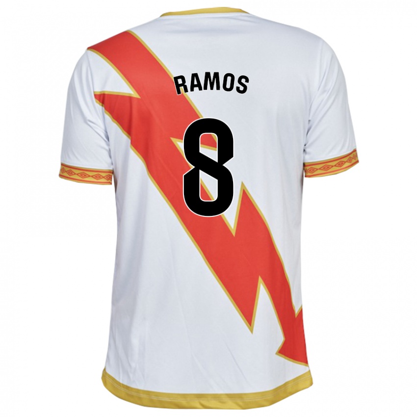 Criança Camisola Iván Ramos #8 Branco Principal 2023/24 Camisa