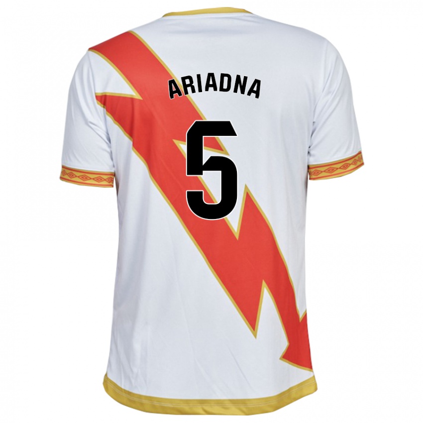 Criança Camisola Ariadna Rovirola Moreno #5 Branco Principal 2023/24 Camisa