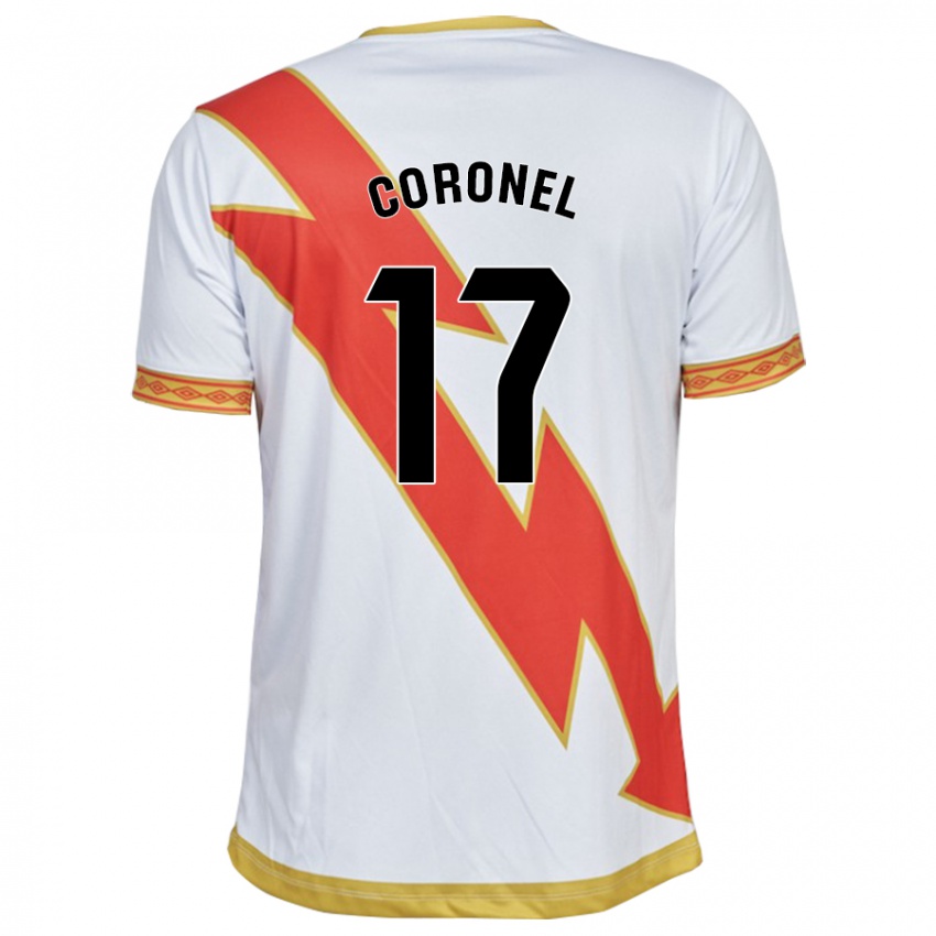 Criança Camisola Mariela Del Carmen Coronel #17 Branco Principal 2023/24 Camisa