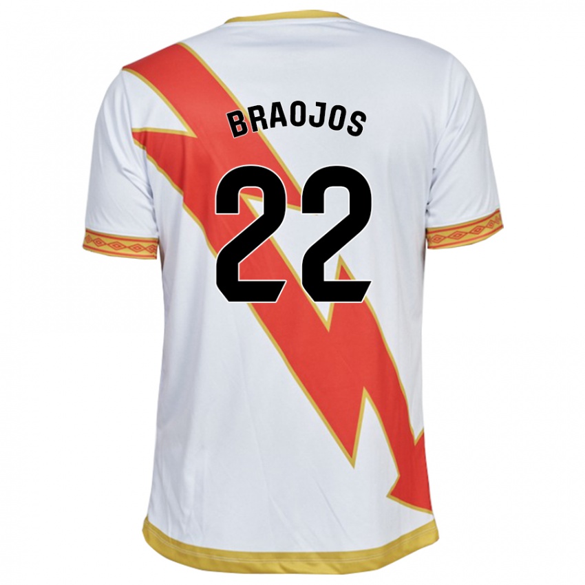 Criança Camisola Mónica Braojos Pérez #22 Branco Principal 2023/24 Camisa