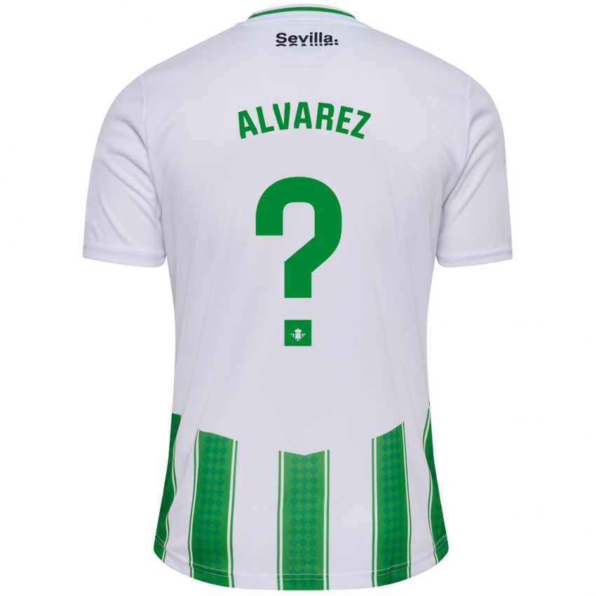 Criança Camisola Marco Álvarez #0 Branco Principal 2023/24 Camisa