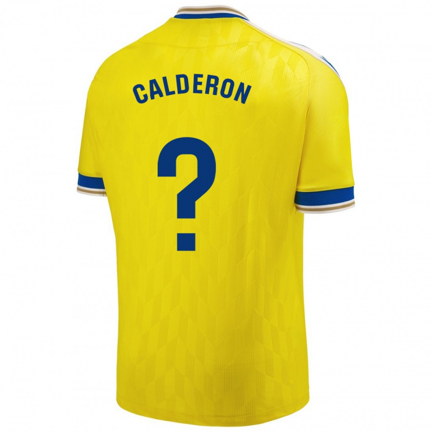 Criança Camisola Martín Calderón #0 Amarelo Principal 2023/24 Camisa
