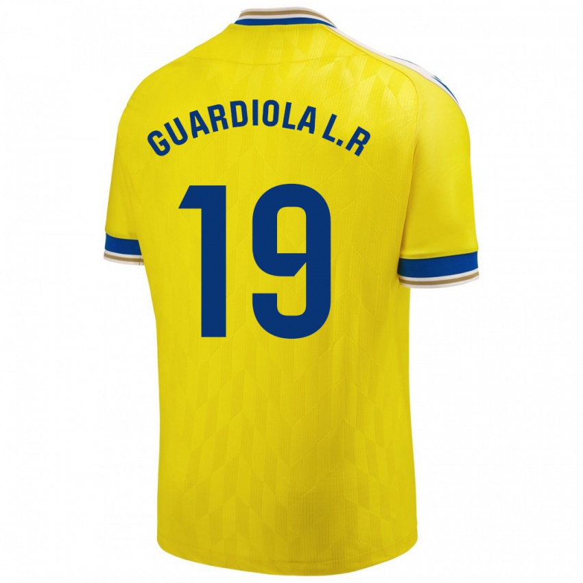 Criança Camisola Sergi Guardiola #19 Amarelo Principal 2023/24 Camisa