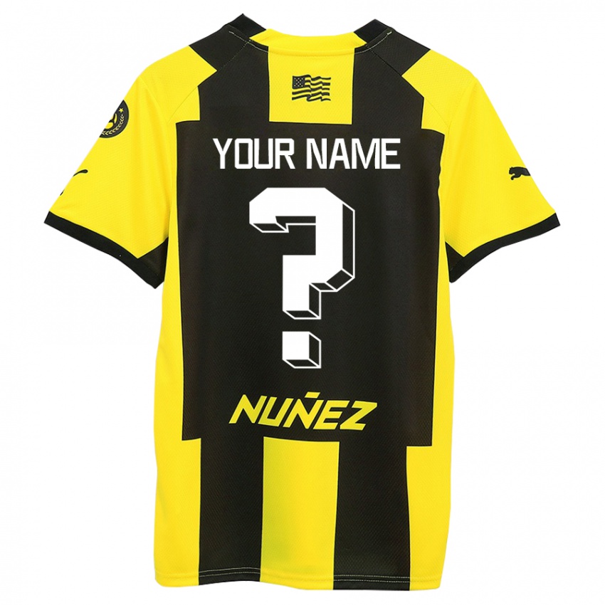 Criança Camisola Seu Nome #0 Amarelo Preto Principal 2023/24 Camisa