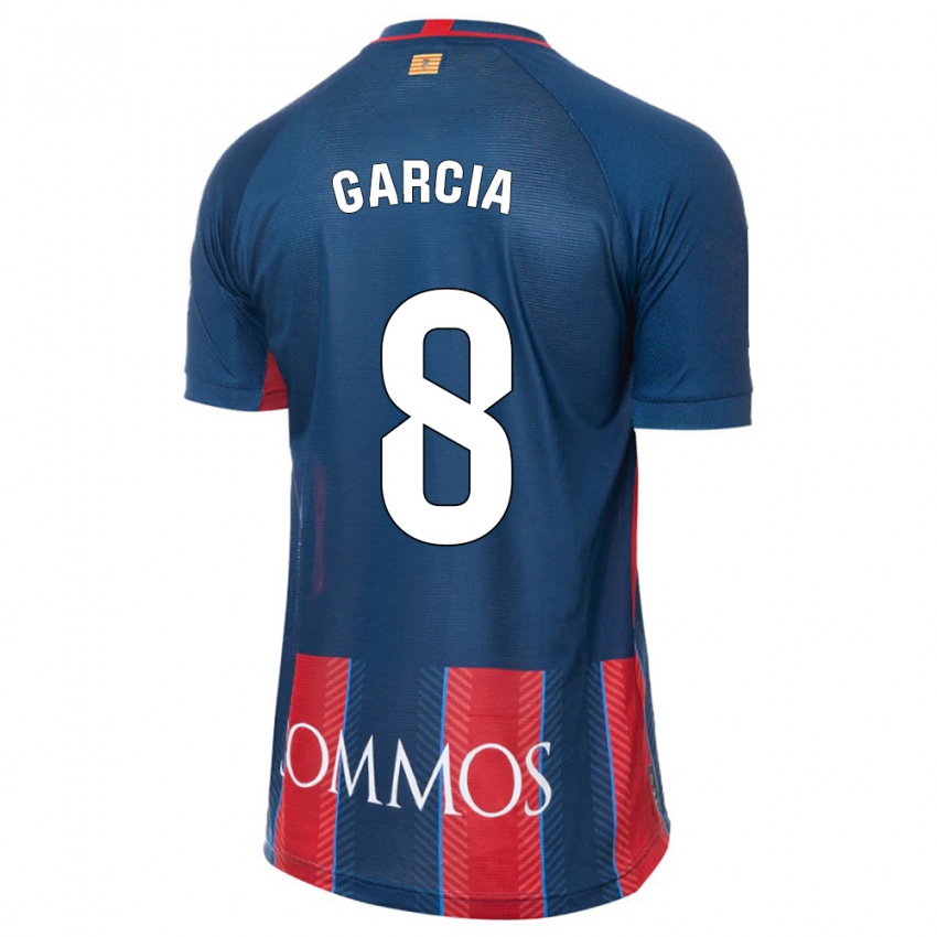 Criança Camisola David García #8 Marinha Principal 2023/24 Camisa