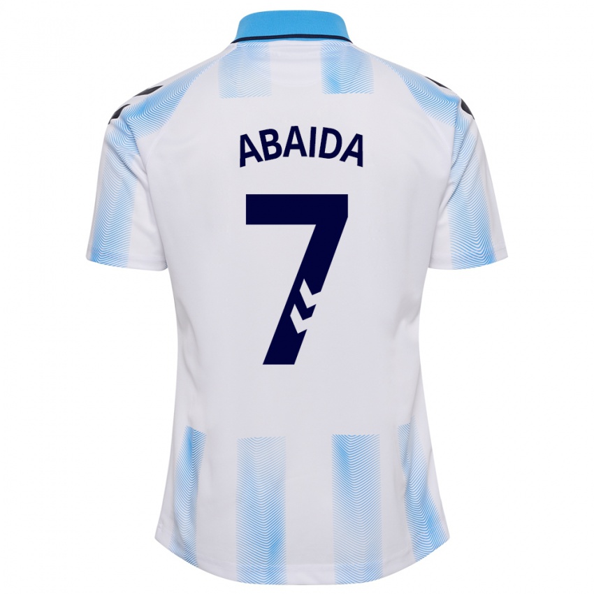 Criança Camisola Haitam Abaida #7 Branco Azul Principal 2023/24 Camisa