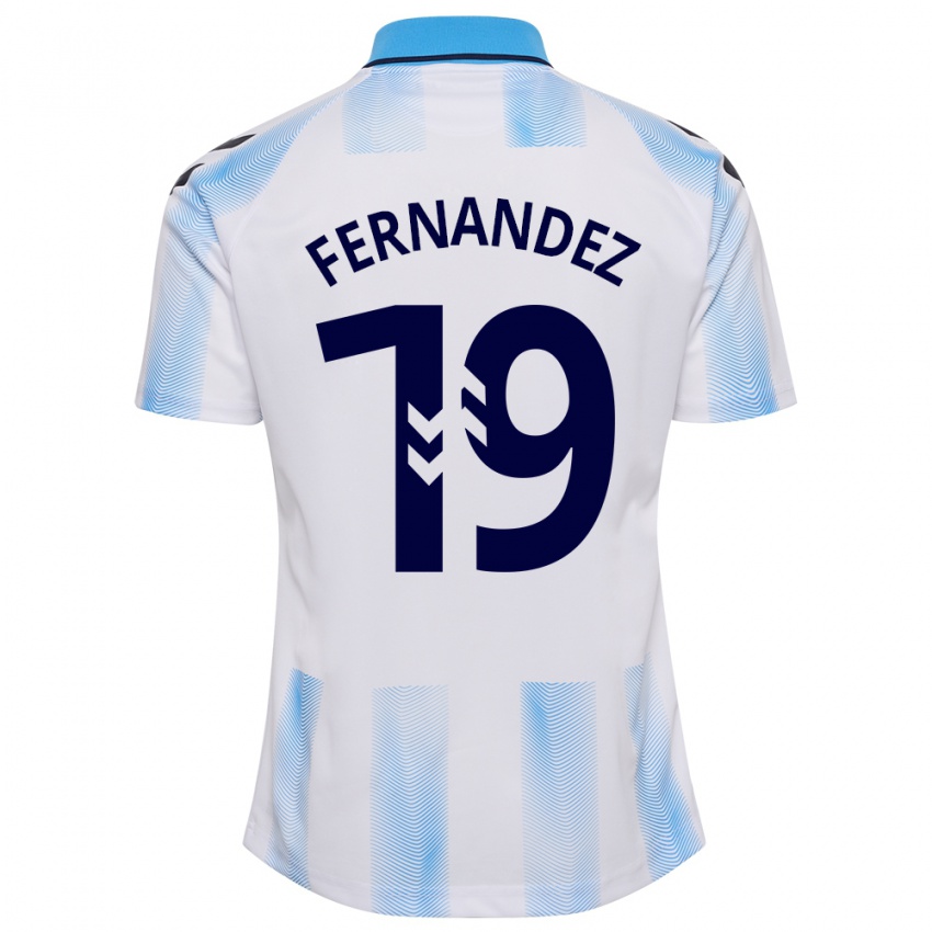 Criança Camisola Roberto Fernández #19 Branco Azul Principal 2023/24 Camisa