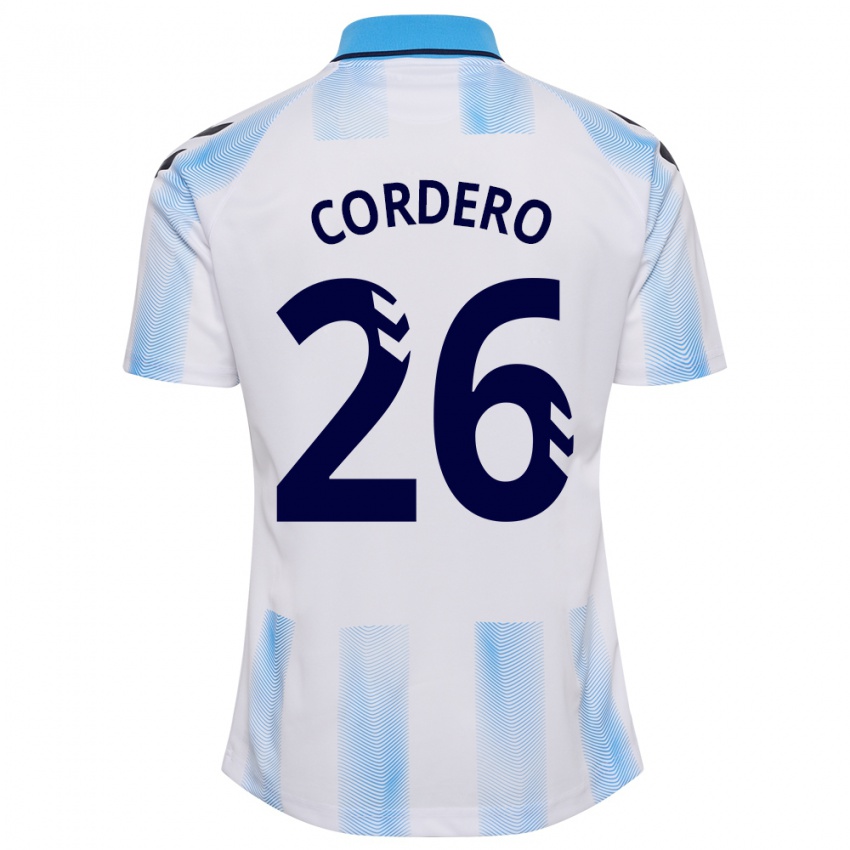 Criança Camisola Antonio Cordero #26 Branco Azul Principal 2023/24 Camisa