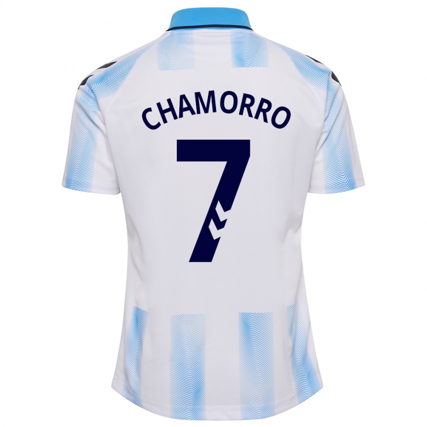 Criança Camisola Alexis Chamorro #7 Branco Azul Principal 2023/24 Camisa