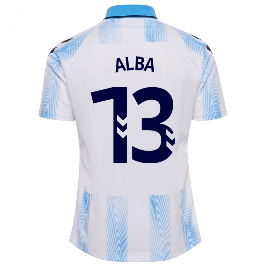 Criança Camisola Alba #13 Branco Azul Principal 2023/24 Camisa