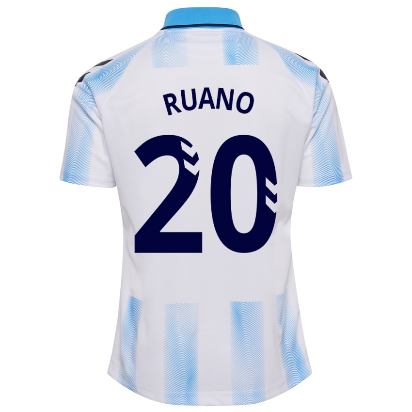 Criança Camisola Celia Ruano #20 Branco Azul Principal 2023/24 Camisa