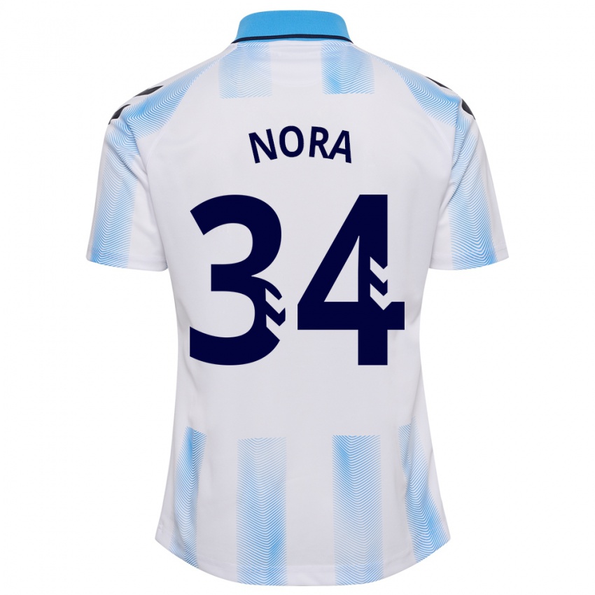 Criança Camisola Nora #34 Branco Azul Principal 2023/24 Camisa