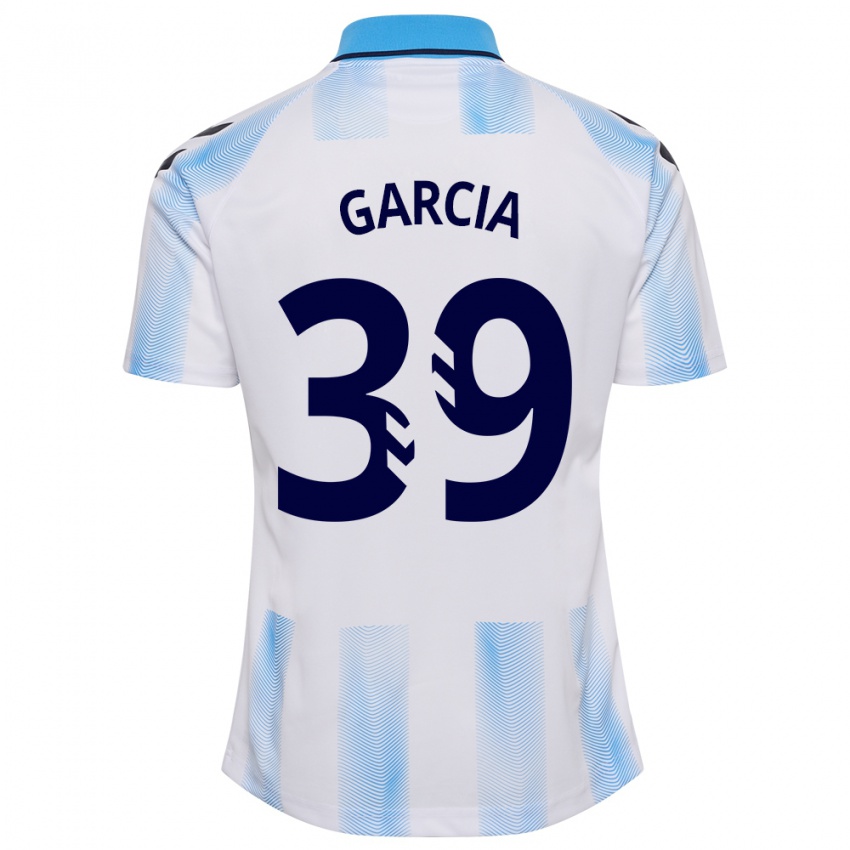 Criança Camisola Claudia García #39 Branco Azul Principal 2023/24 Camisa