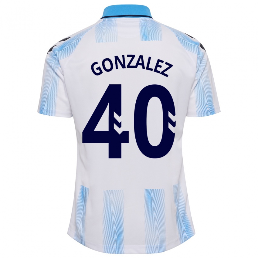 Criança Camisola Carol González #40 Branco Azul Principal 2023/24 Camisa