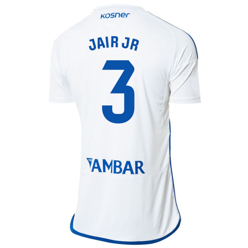 Criança Camisola Jair Amador #3 Branco Principal 2023/24 Camisa