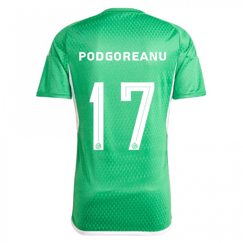 Criança Camisola Suf Podgoreanu #17 Branco Azul Principal 2023/24 Camisa