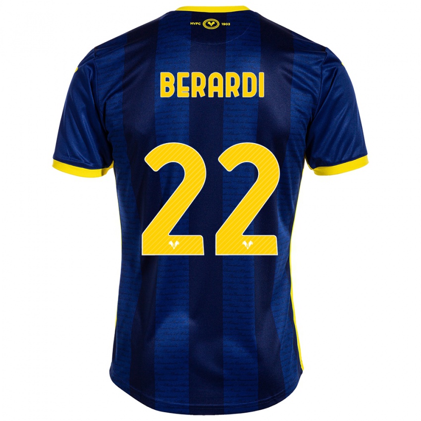 Criança Camisola Alessandro Berardi #22 Marinha Principal 2023/24 Camisa