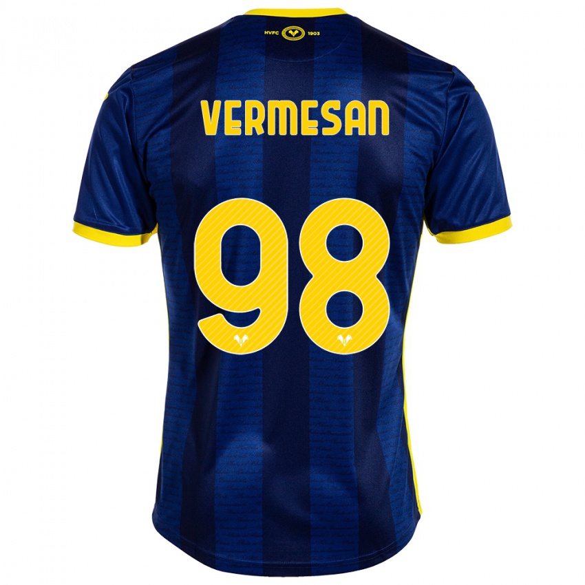 Criança Camisola Ioan Vermesan #98 Marinha Principal 2023/24 Camisa