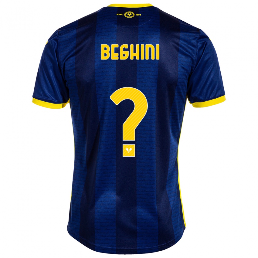 Criança Camisola Alessandro Beghini #0 Marinha Principal 2023/24 Camisa