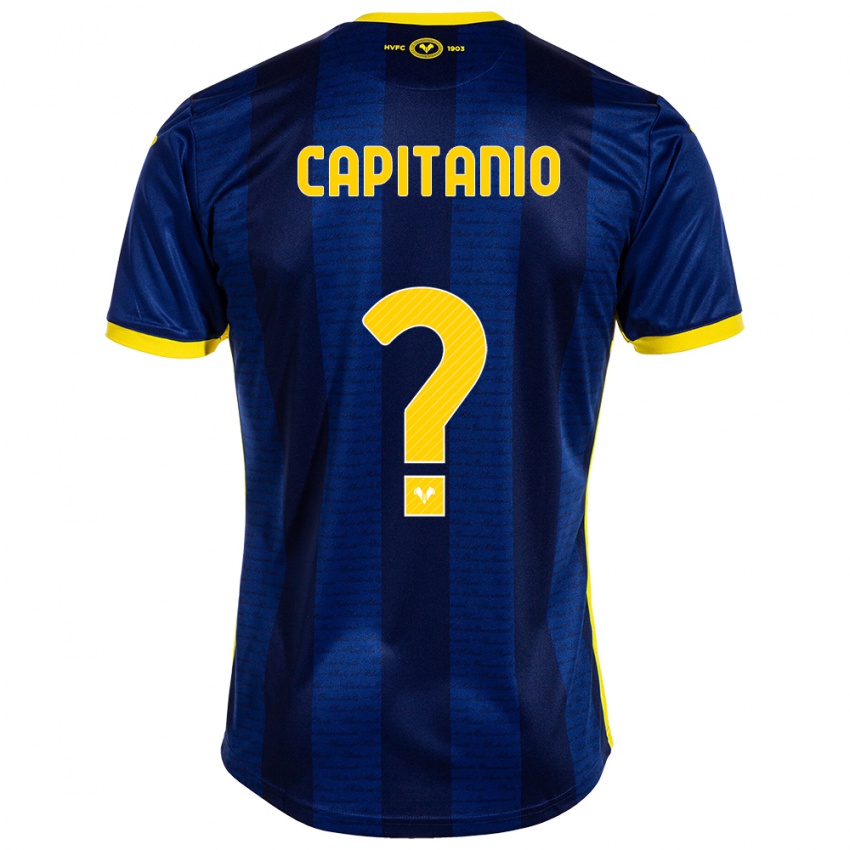 Criança Camisola Alex Capitanio #0 Marinha Principal 2023/24 Camisa