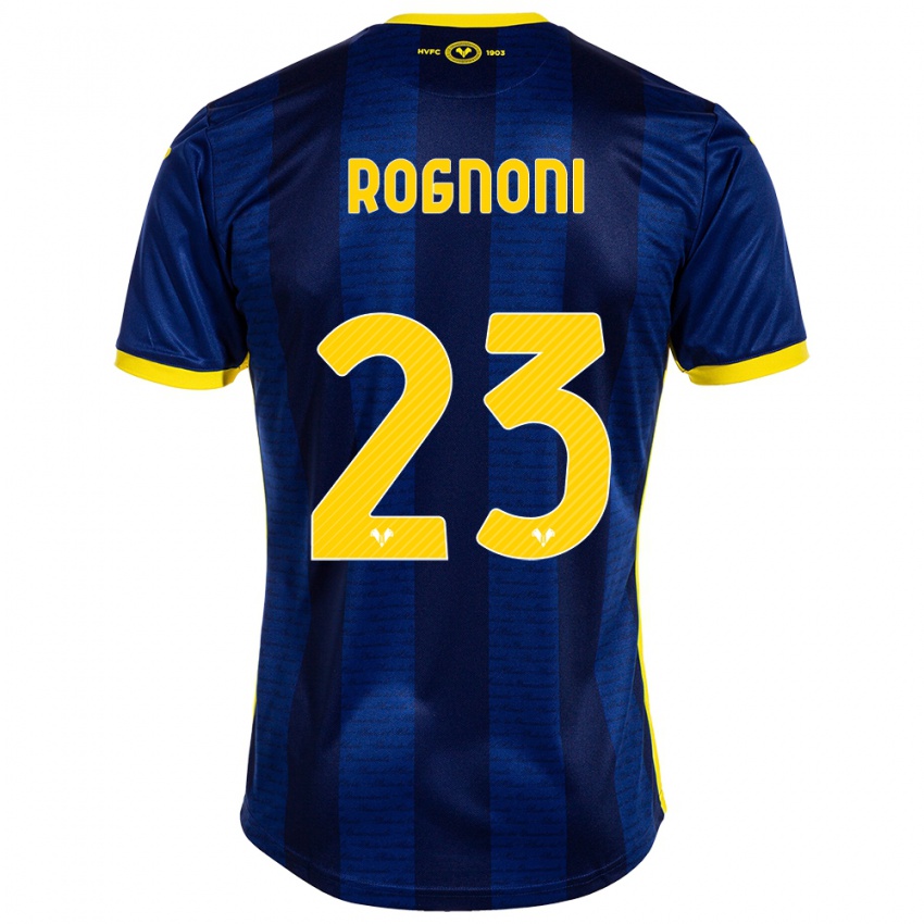 Criança Camisola Alessia Rognoni #23 Marinha Principal 2023/24 Camisa