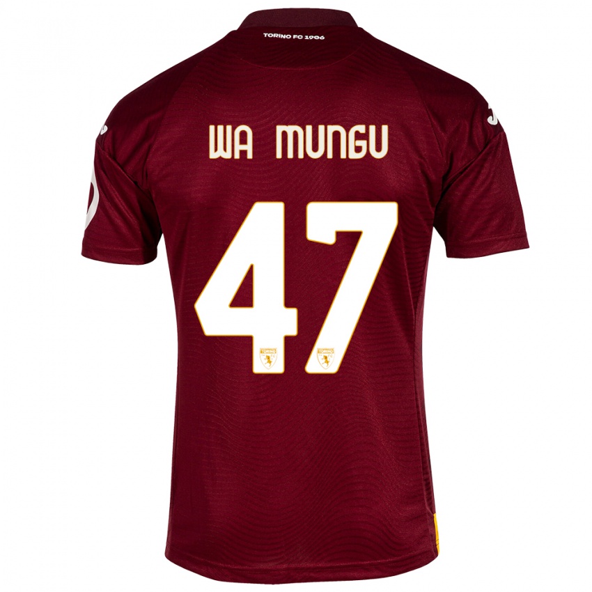 Criança Camisola Vimoj Muntu Wa Mungu #47 Vermelho Escuro Principal 2023/24 Camisa