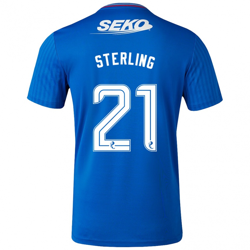 Criança Camisola Dujon Sterling #21 Azul Principal 2023/24 Camisa