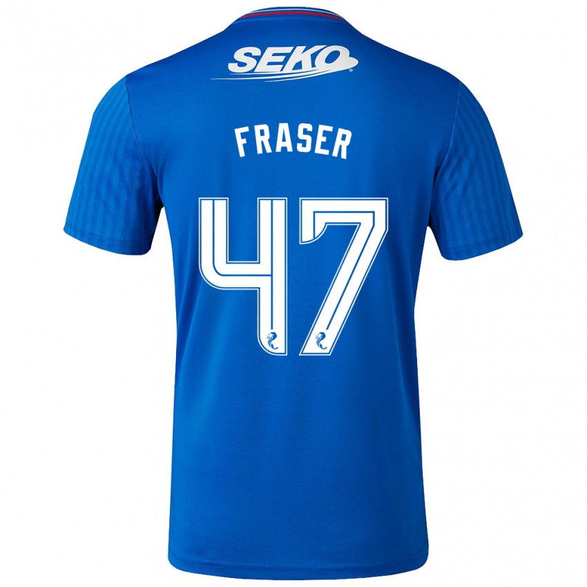 Criança Camisola Robbie Fraser #47 Azul Principal 2023/24 Camisa