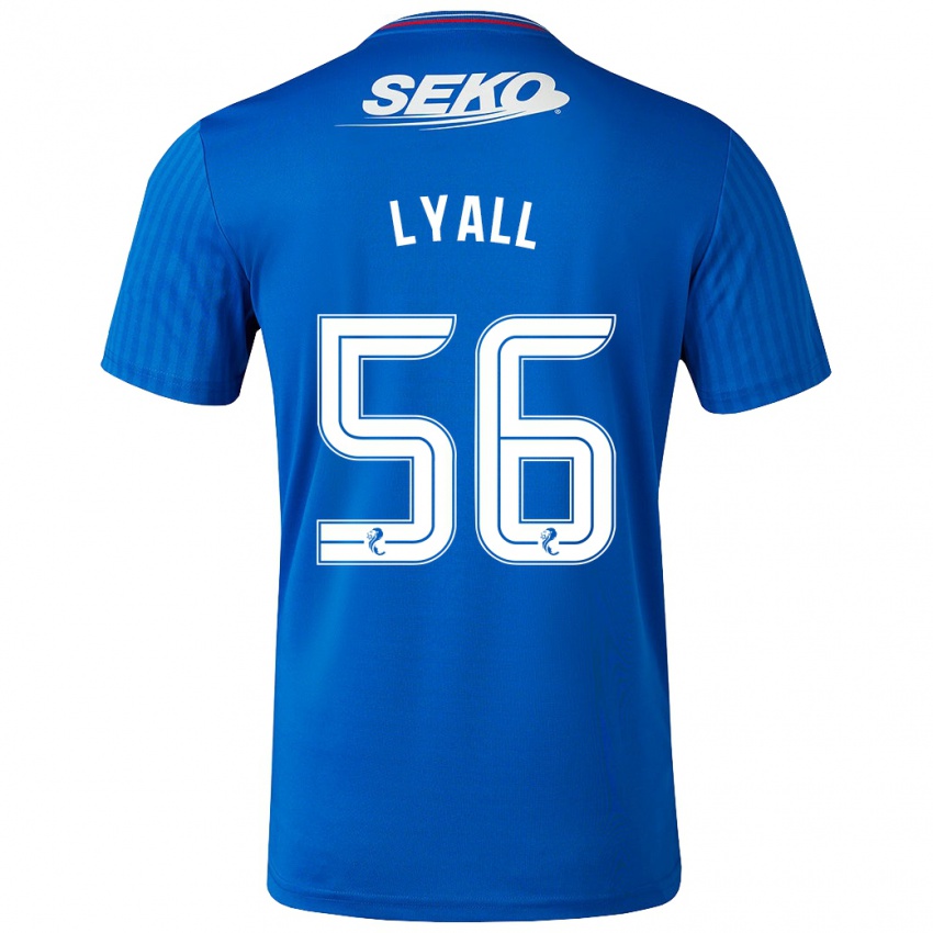 Criança Camisola Arron Lyall #56 Azul Principal 2023/24 Camisa