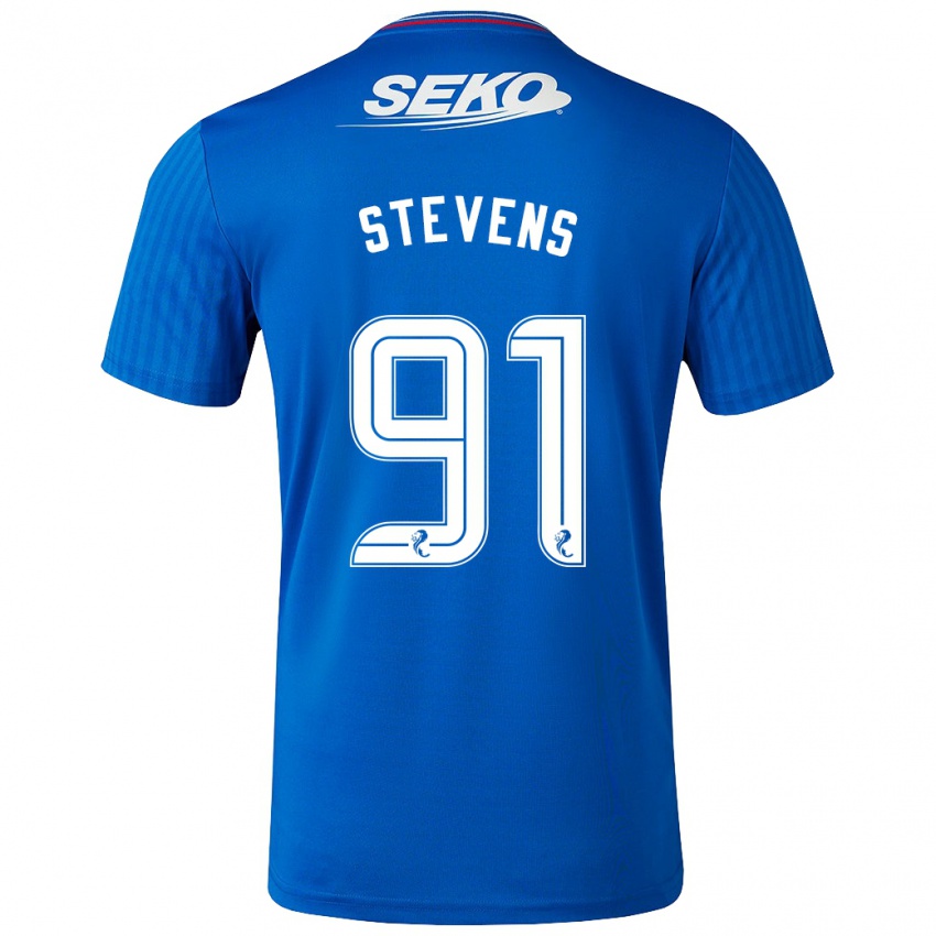 Criança Camisola Archie Stevens #91 Azul Principal 2023/24 Camisa