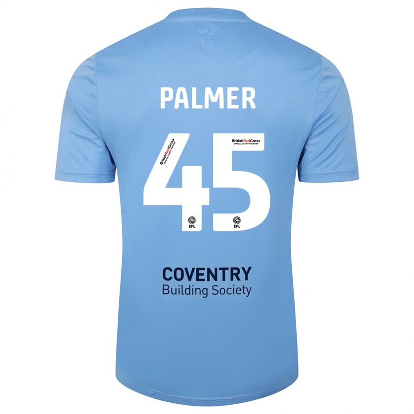 Criança Camisola Kasey Palmer #45 Céu Azul Principal 2023/24 Camisa