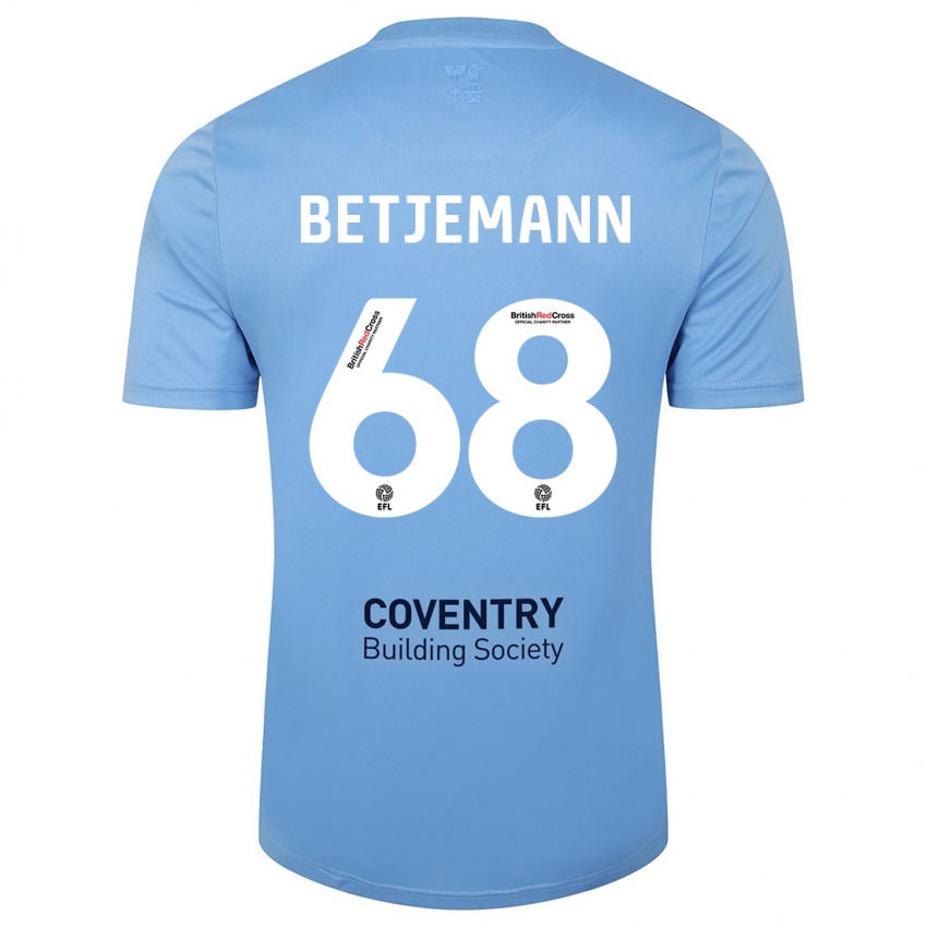 Criança Camisola Elliot Betjemann #68 Céu Azul Principal 2023/24 Camisa