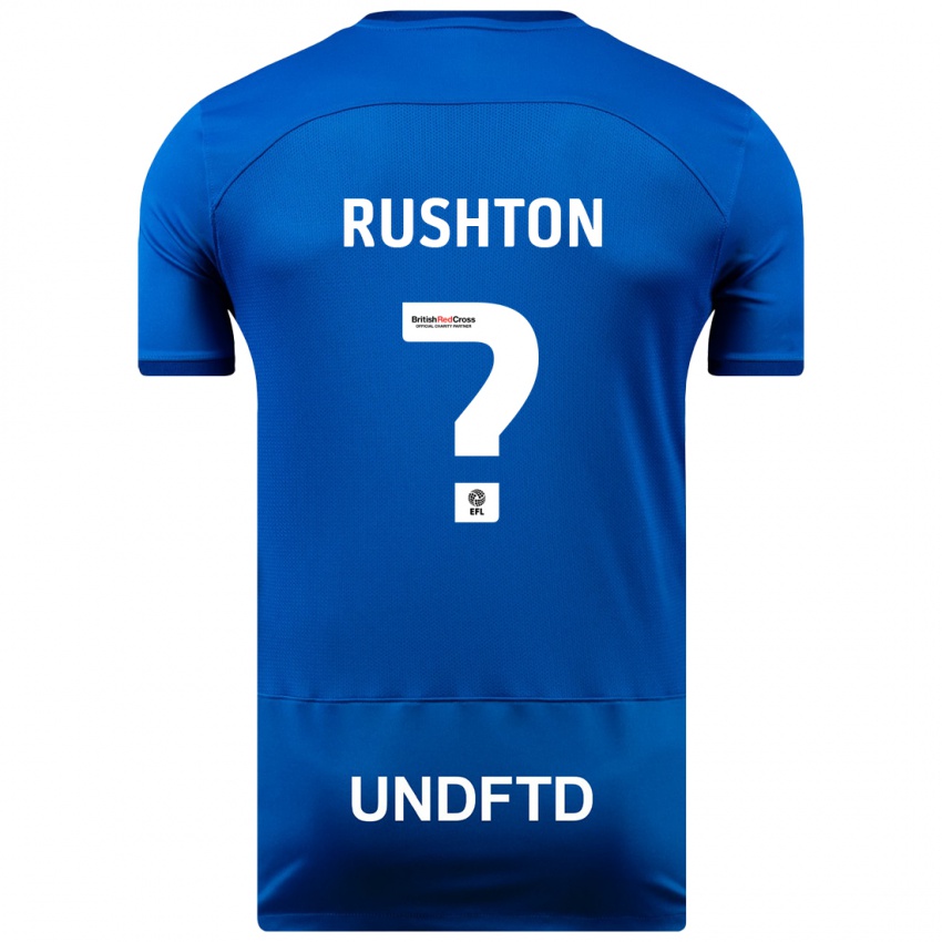Criança Camisola Niall Rushton #0 Azul Principal 2023/24 Camisa