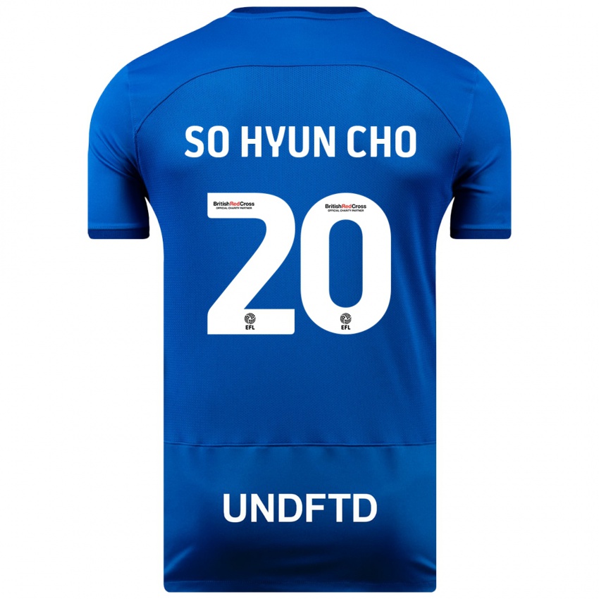Criança Camisola Cho So-Hyun #20 Azul Principal 2023/24 Camisa
