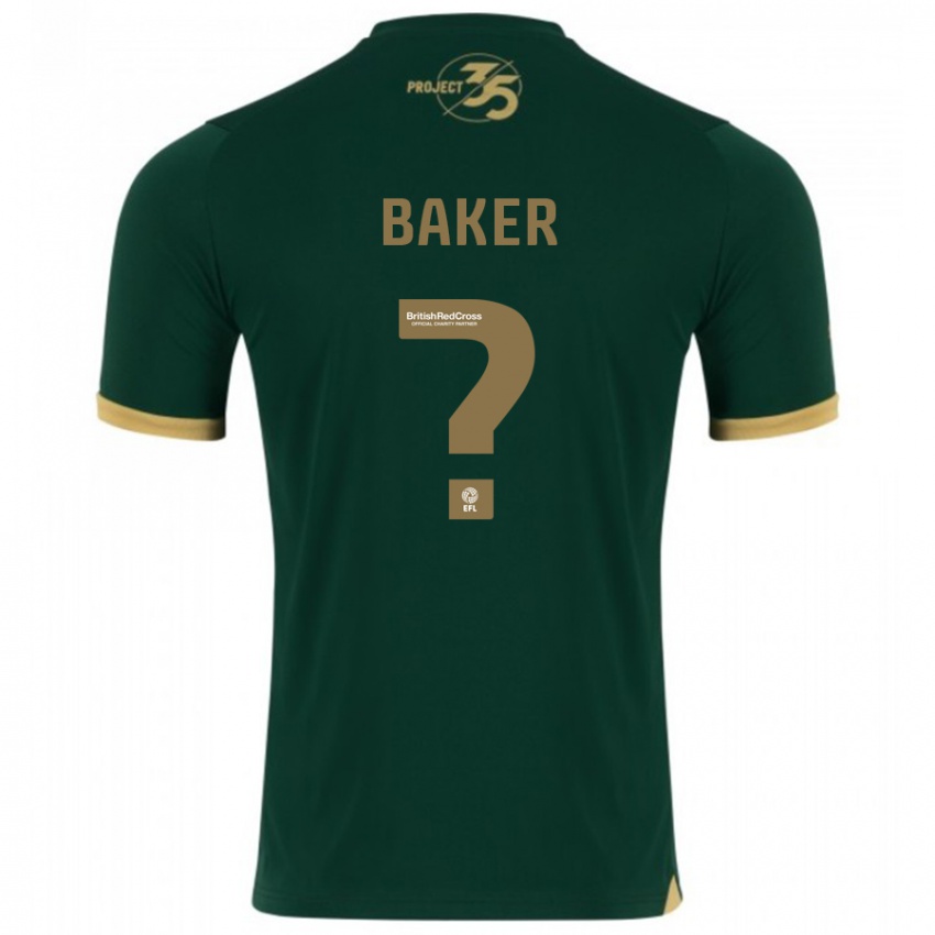 Criança Camisola Zak Baker #0 Verde Principal 2023/24 Camisa