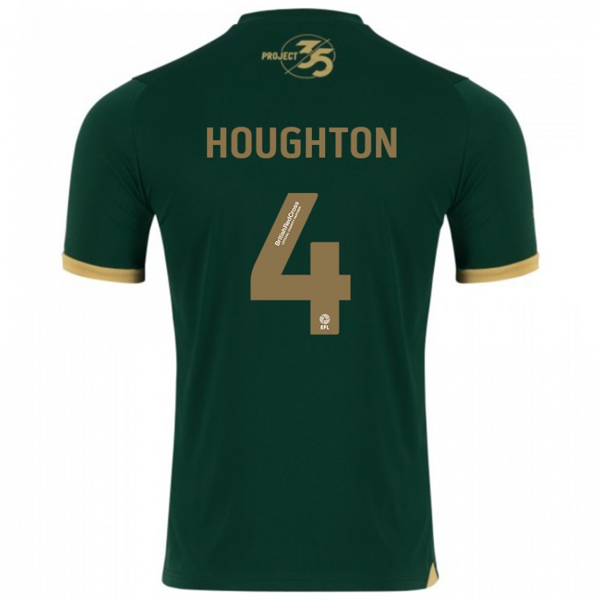 Criança Camisola Jordan Houghton #4 Verde Principal 2023/24 Camisa