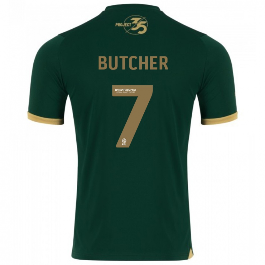 Criança Camisola Matt Butcher #7 Verde Principal 2023/24 Camisa