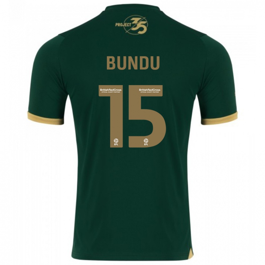 Criança Camisola Mustapha Bundu #15 Verde Principal 2023/24 Camisa