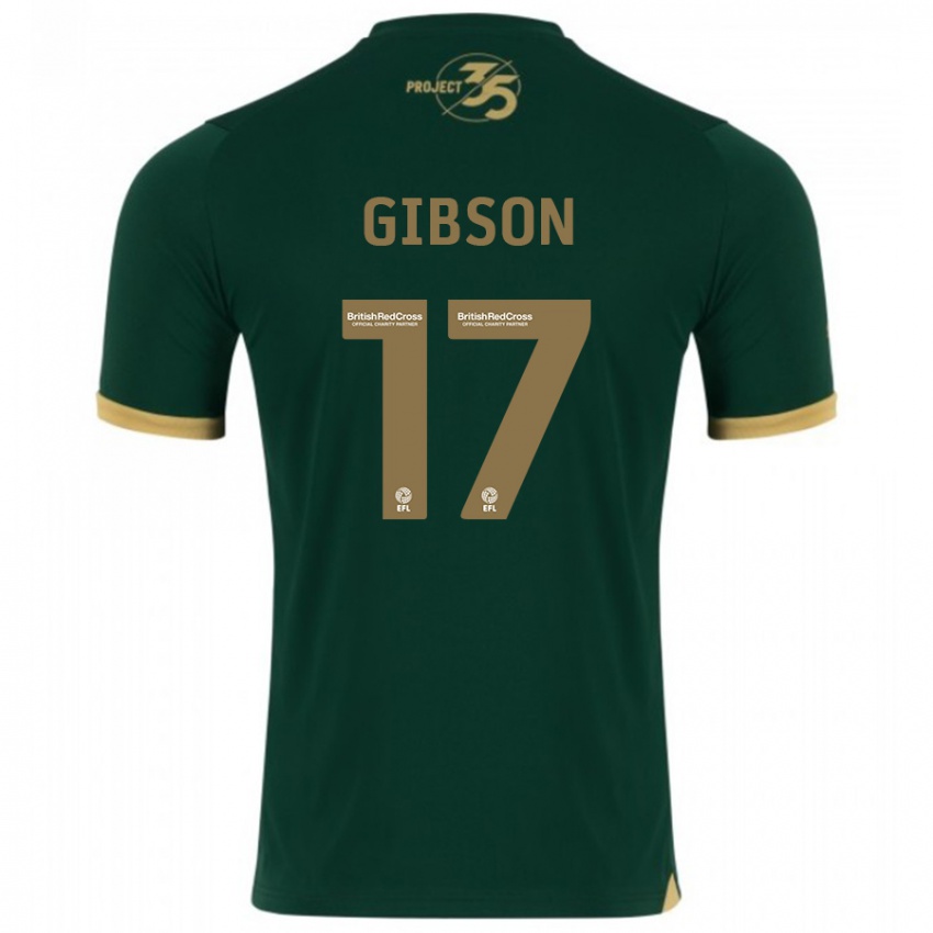 Criança Camisola Lewis Gibson #17 Verde Principal 2023/24 Camisa