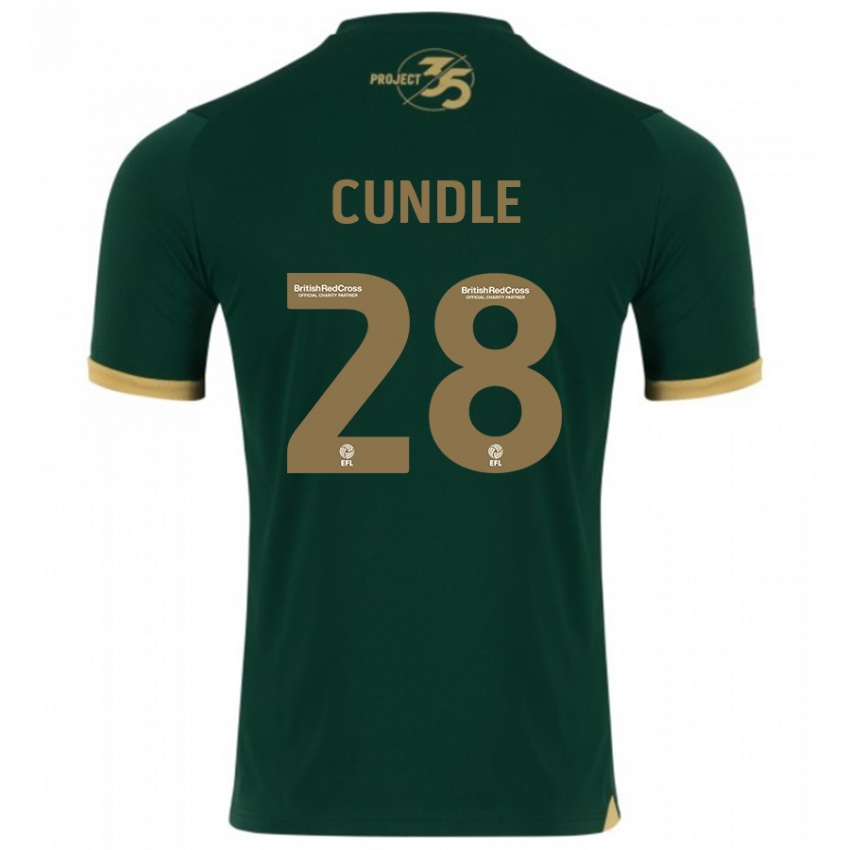 Criança Camisola Luke Cundle #28 Verde Principal 2023/24 Camisa