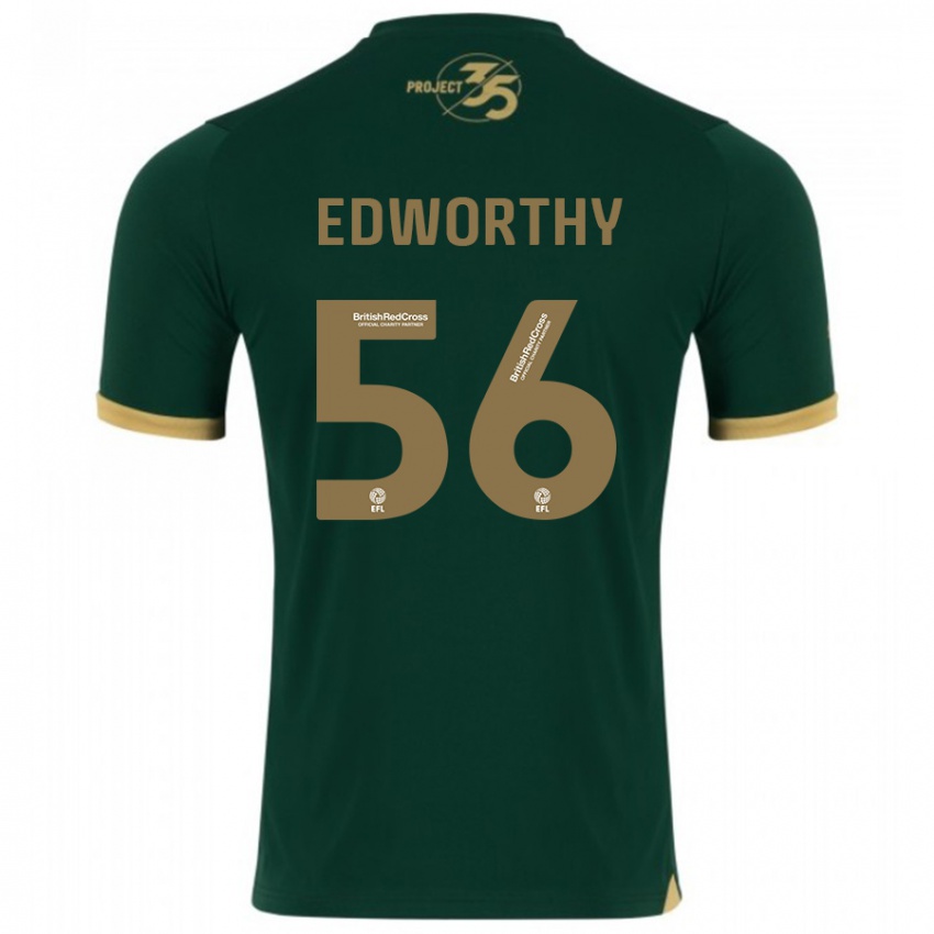 Criança Camisola Kieran Edworthy #56 Verde Principal 2023/24 Camisa